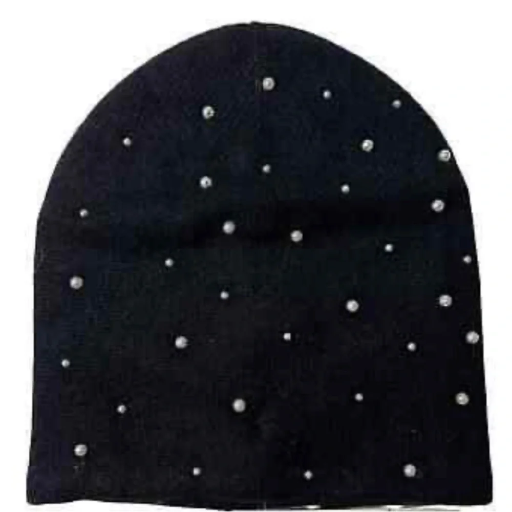 THE‎ CASHMERE PROJECT HAT AND GLOVES SET WITH PEARLS